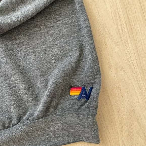 Aviator Nation Gray Sweater with Red Heart - Picture 6 of 15